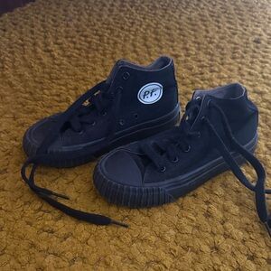 P.F. Flyers Kids Black Canvas Sneakers